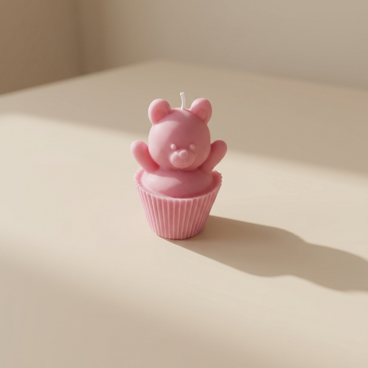 Αρωματικό Κερί Σόγιας Cupcake με Αρκουδάκι