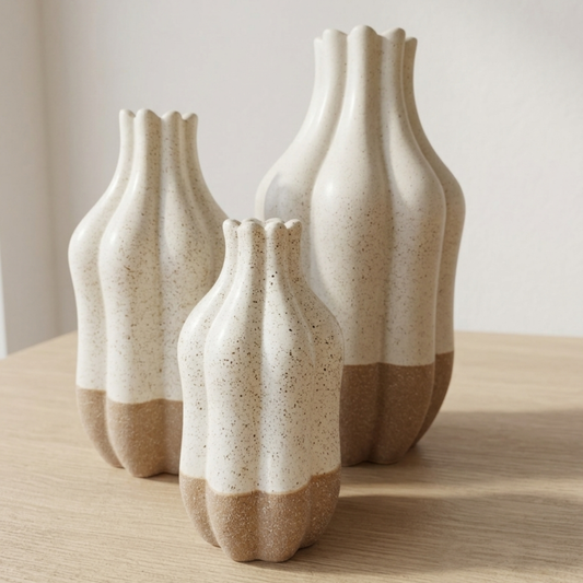 Κεραμικό Βάζο με Διχρωμία –15cm, 20cm & 26cm
