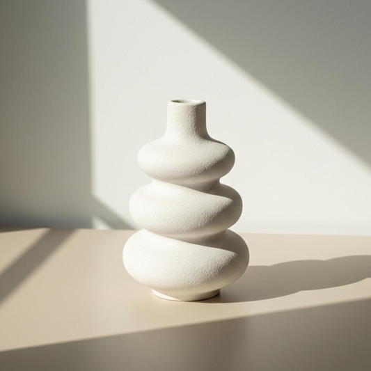 Βάζο Κεραμικό Ανάγλυφο 22x4x14cm