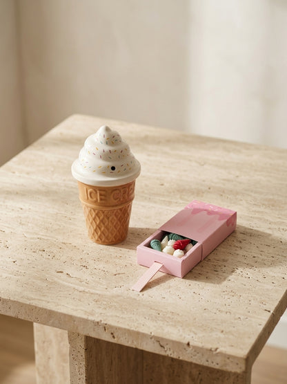 Σετ Καυστήρας Ice Cream & 40 Wax Melts Παγωτίνια | 5 Αρώματα + 2 Ρεσώ Σόγιας